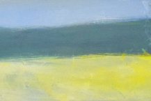 14. Skeena - near Rupert. Summer, 2018, oil on canvas, 9.5 x 47 in.