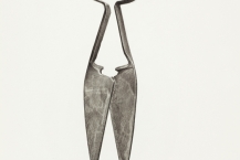 Mandy Boursicot (b. 1959, Hong Kong) Blade Shears, 2014 carbon on paper, 14 x 18 in.
