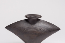 1. untitled (cast-iron glaze), stoneware, thrown & assembled, 2010, 7.5 x 12.5 x 4 in.