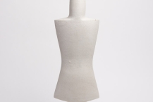 9. untitled (tall white glaze), stoneware, thrown & assembled, 2002, 26 x 7.75 x 4 in.