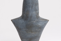 16. untitled (glaze with blue stain), stoneware, thrown & assembled, 2011, 9.5 x 6.25 x 2.75 in.