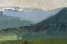 1. Edward Epp (b. 1950), Kitimat. Spring, oil on panel, 2017, 12 x 9 in.