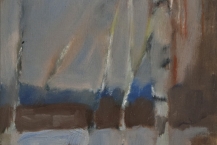 15. Edward Epp (b. 1950), Aspen. Kitimat, oil on panel, 2014, 11.75 x 8.75 in.