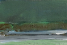 5. Edward Epp (b. 1950), Minette Bay, oil on canvas, 2015, 6 x 16 x 1.5 in.