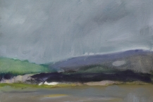 10. Edward Epp (b. 1950), Chemanus River, oil on canvas, 2011, 16 x 16 in.