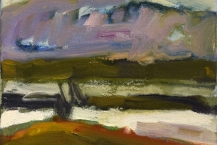 24. Edward Epp (b. 1950), Kitimat, oil on canvas, 2012, 11.75 x 8.75 in.