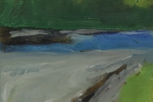 6. Edward Epp (b. 1950), Kitimat River, oil on panel, 2016, 6 x 6 in.